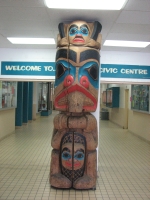 Totem Pole in Prince Rupert Civic Center